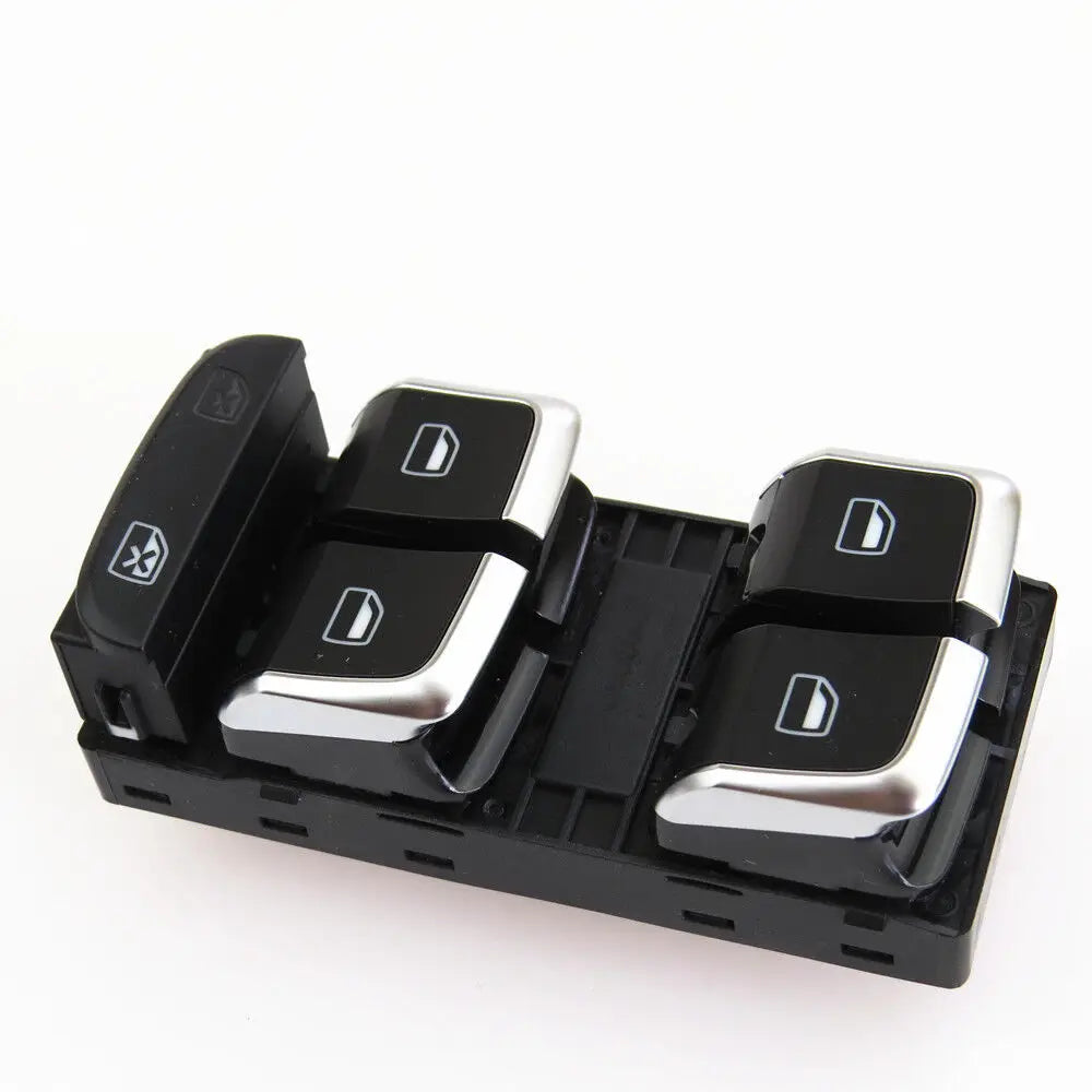 Chrome Window Switches & Side View Knob For Audi A5 B8, A4 B8 & Q5 8R - 2008 to 2014 Audi > Replacement Buttons Euro Premium Parts