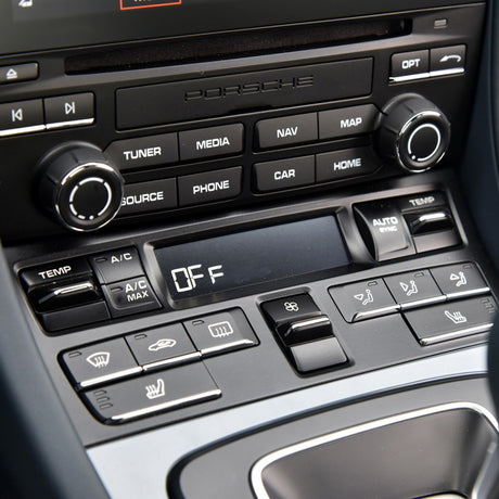 Set of 2 Volume and PCM Media Control Knobs for Porsche Boxster 718 - 2016 to 2020 Euro Premium Parts