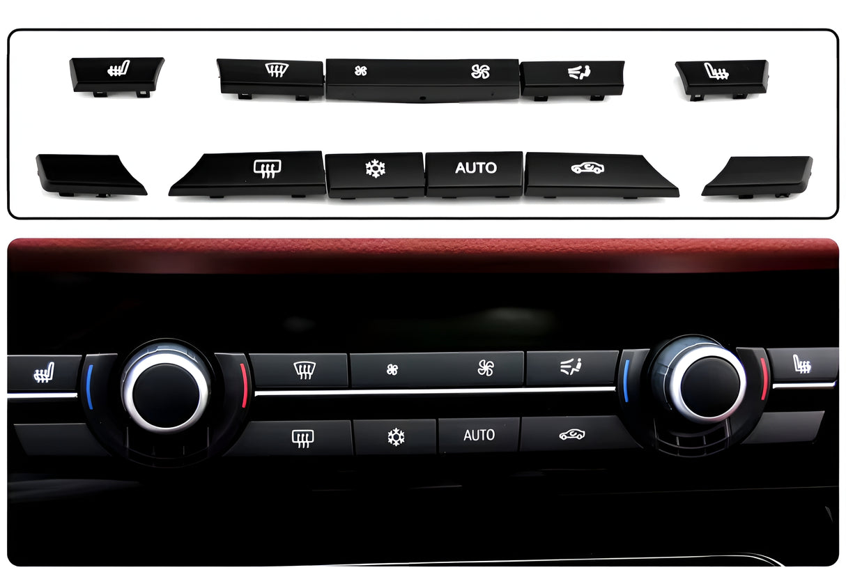 Set of climate control buttons for BMW 5 Series and M5 F10 (2010 to 2017) BMW Euro Premium Parts Variant C