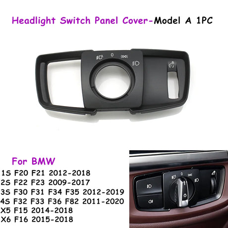 Headlight Switch Knob & Fog Light Buttons For BMW X5 F15 & X6 F16 - 2014 to 2019 BMW > Replacement Buttons Euro Premium Parts Switch cover - model A