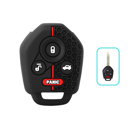 Silicone Subaru Key Case and Key Chain – Protective Key Fob Cover Key Cases Euro Premium Parts Key Type C (5 Buttons)