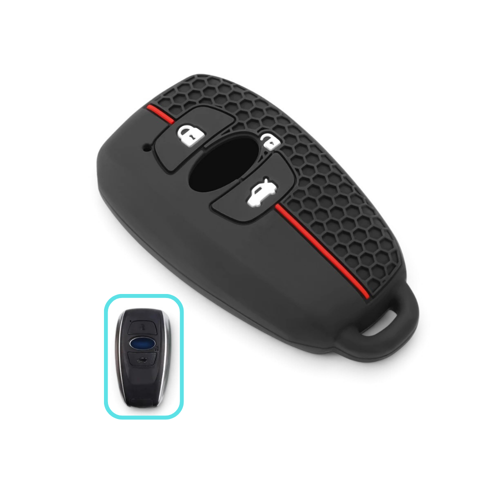 Silicone Subaru Key Case and Key Chain – Protective Key Fob Cover