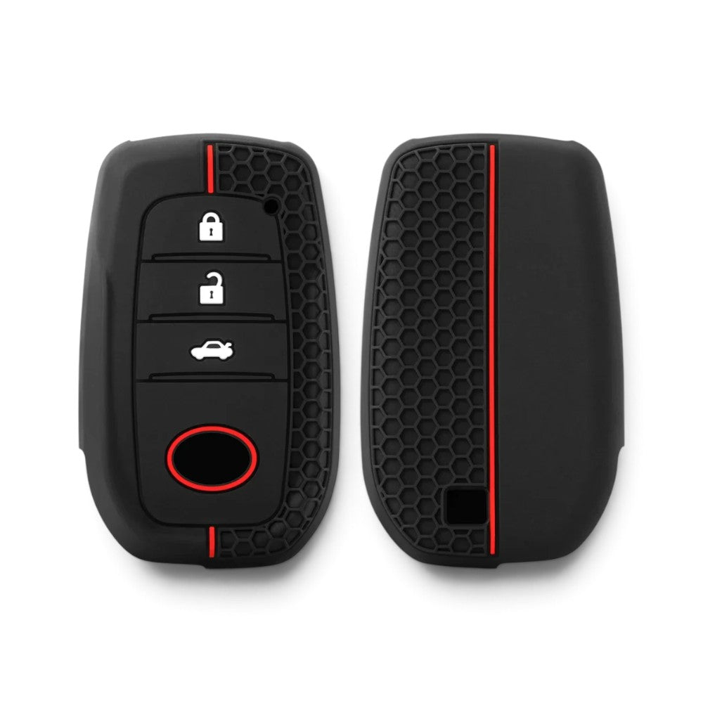Silicone Toyota Key Case and Key Chain – Protective Key Fob Cover