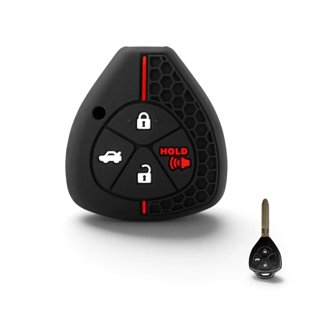 Silicone Toyota Key Case and Key Chain – Protective Key Fob Cover