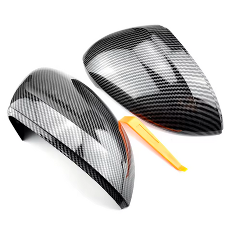 Volkswagen Passat carbon fiber look mirror caps (MY 2015-2020) VW Euro Premium Parts - ERP DISTRIBUTION