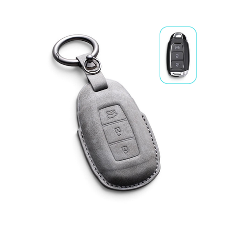 Alcantara Dodge Key Case and Key Chain – Protective Key Fob Cover