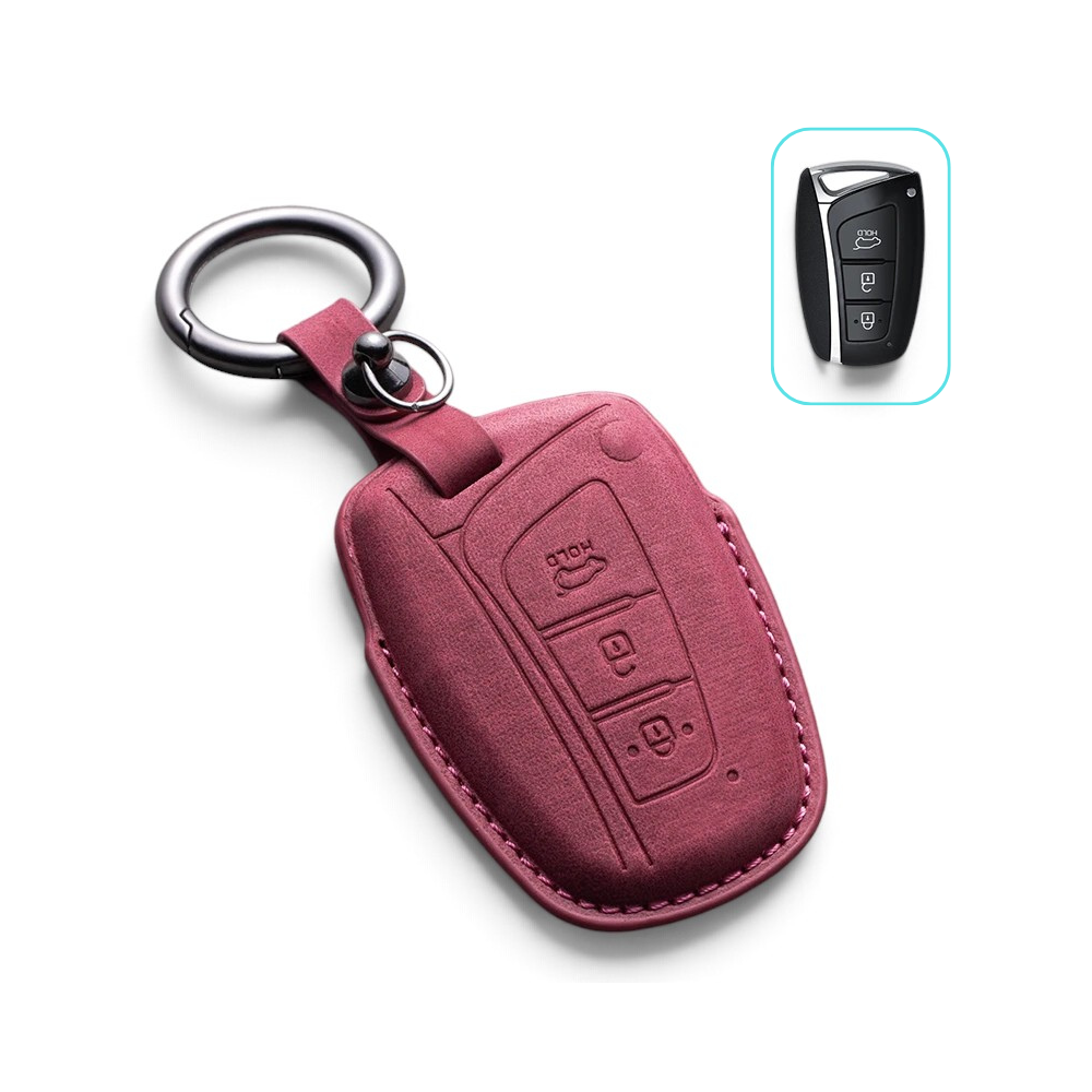 Alcantara Dodge Key Case and Key Chain – Protective Key Fob Cover