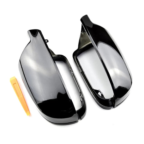 Glossy black mirror caps for Audi A5 B8 and B8.5 (2007 to 2016) Audi Euro Premium Parts B8.5 - 2011 to 2016