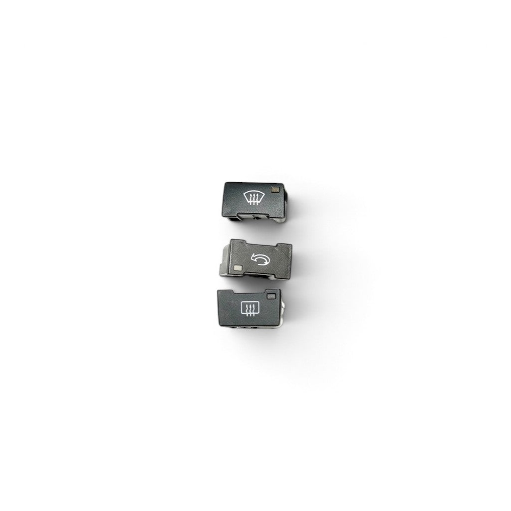 Air Conditioning & Radio MMI Buttons Knobs Replacement Kit for Audi Q7 I 4L - 2005 to 2015 Audi > Replacement Tims Euro Premium Parts AC Buttons Set B (x3)