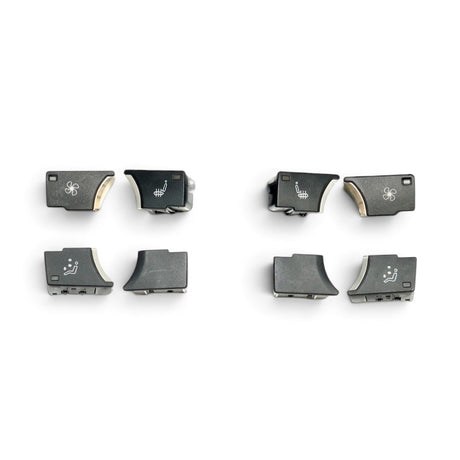 Air Conditioning & Radio MMI Buttons Knobs Replacement Kit for Audi Q7 I 4L - 2005 to 2015 Audi > Replacement Tims Euro Premium Parts AC Buttons Set C (x8)