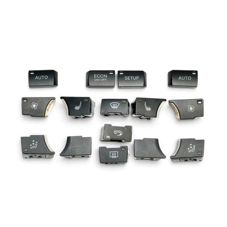 Air Conditioning & Radio MMI Buttons Knobs Replacement Kit for Audi Q7 I 4L - 2005 to 2015 Audi > Replacement Tims Euro Premium Parts AC Buttons Whole Set (x15)