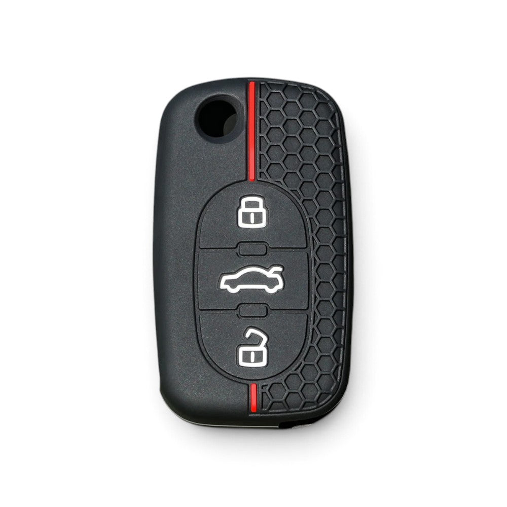 Silicone Audi Key Case and Key Chain – Protective Key Fob Cover