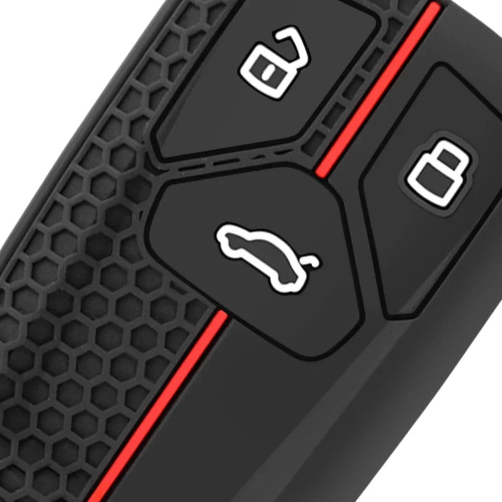 Silicone Audi Key Case and Key Chain – Protective Key Fob Cover