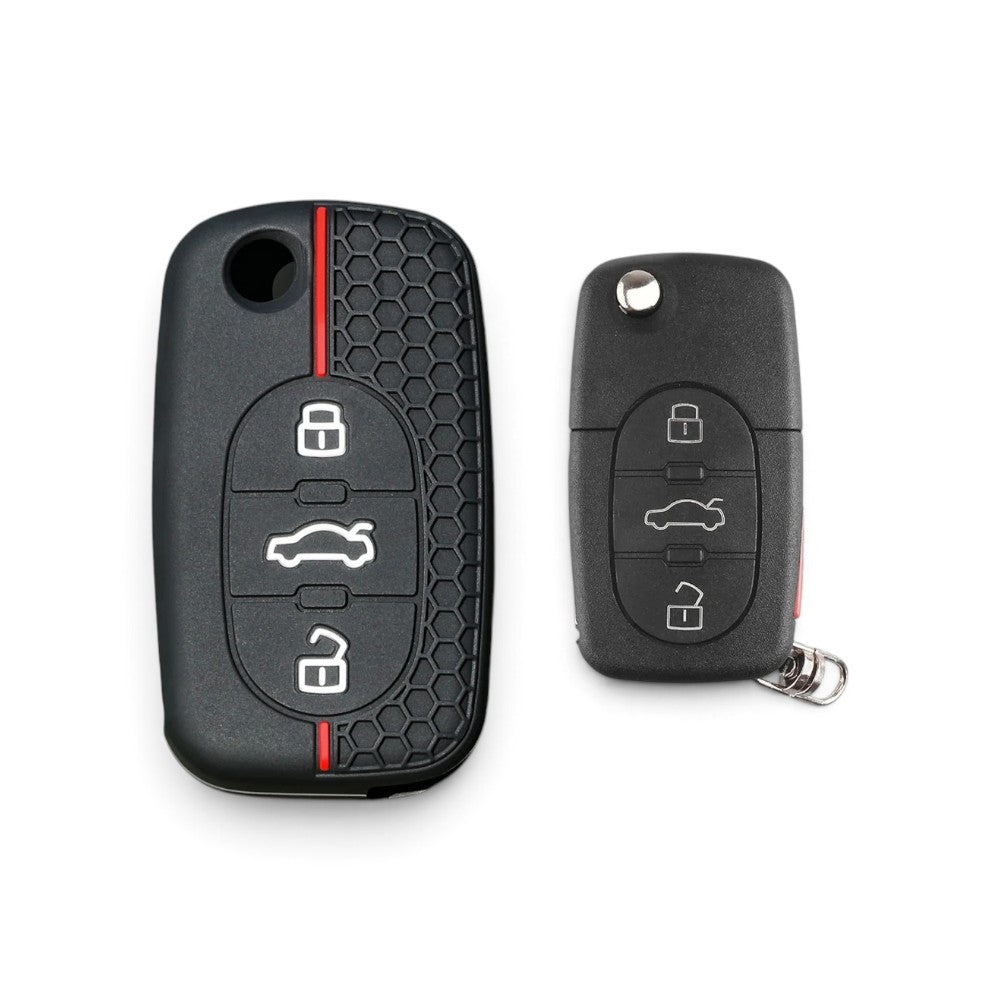 Silicone Audi Key Case and Key Chain – Protective Key Fob Cover