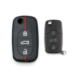 Silicone Audi Key Case and Key Chain – Protective Key Fob Cover