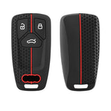 Silicone Audi Key Case and Key Chain – Protective Key Fob Cover