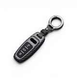 Carbon-Look Audi Key Case and Key Chain – Protective Key Fob Cover