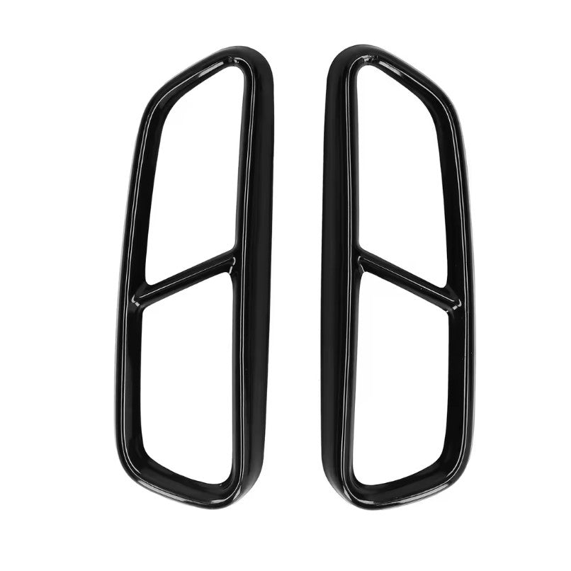 Audi A6 C7 Gloss Black Exhaust Tips - 2011 to 2018