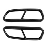 Audi A6 C7 Gloss Black Exhaust Tips - 2011 to 2018