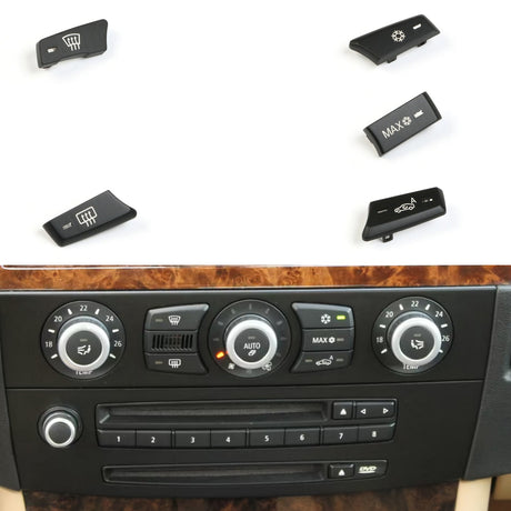 Radio And AC Buttons Knobs Replacement Kit for BMW 6 Series E63 E64 (2003 - 2010)