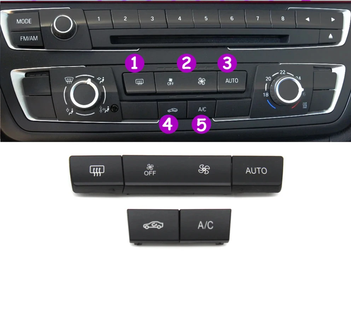 iDrive-Tasten-Ersatzkit für BMW 3er F30 (2010 - 2018)