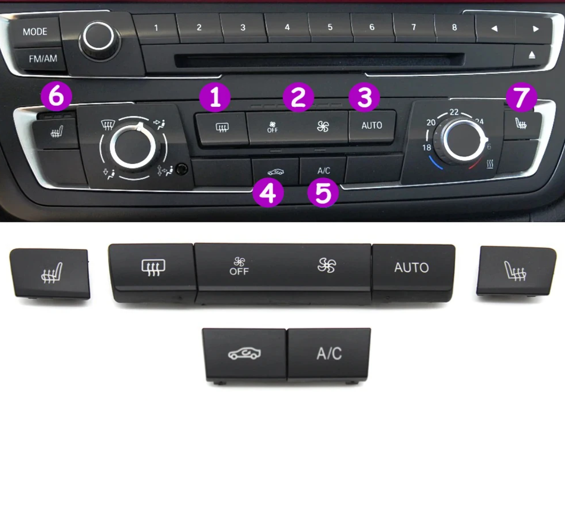 iDrive-Tasten-Ersatzkit für BMW 3er F30 (2010 - 2018)