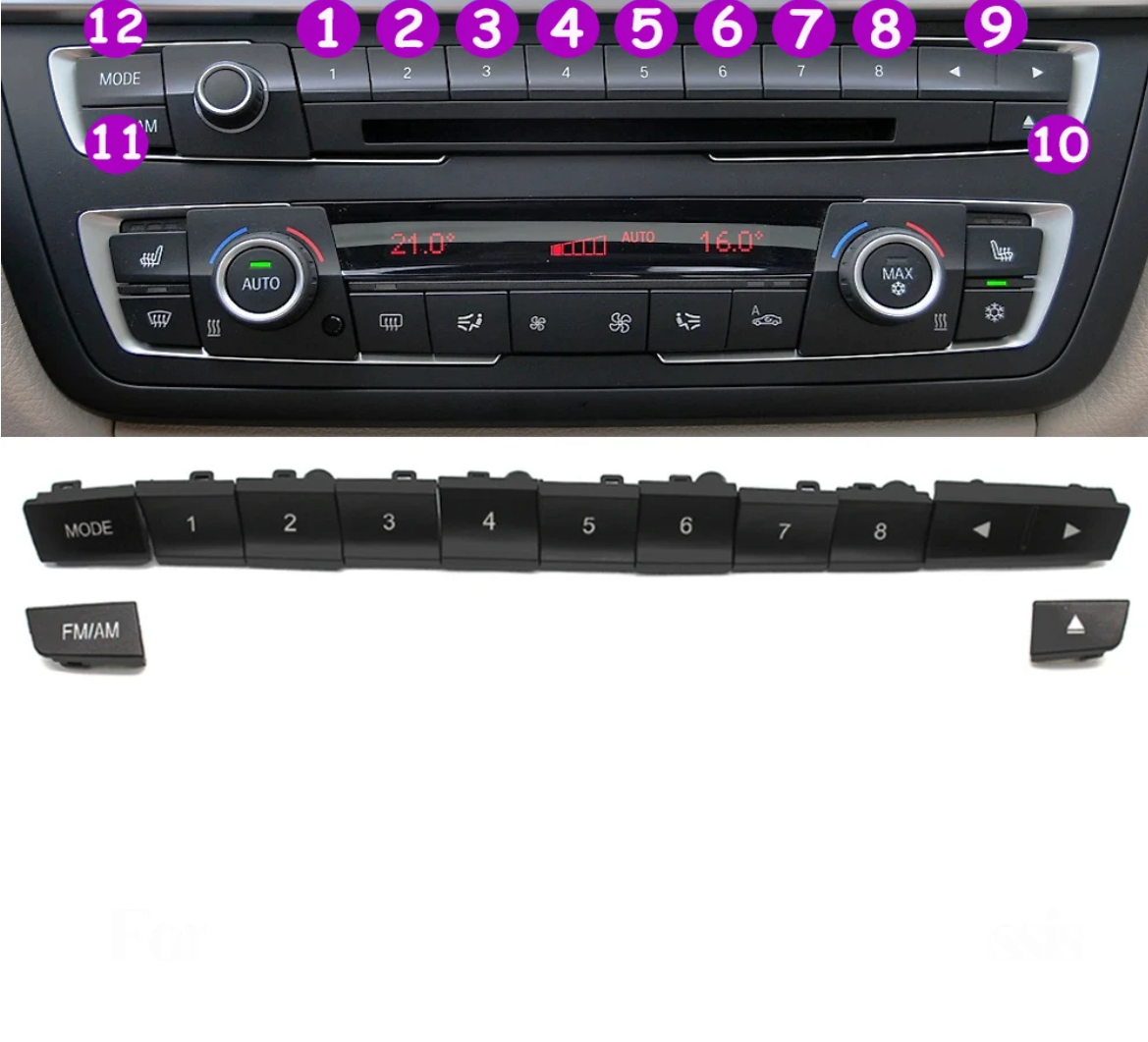 iDrive-Tasten-Ersatzkit für BMW 3er F30 (2010 - 2018)