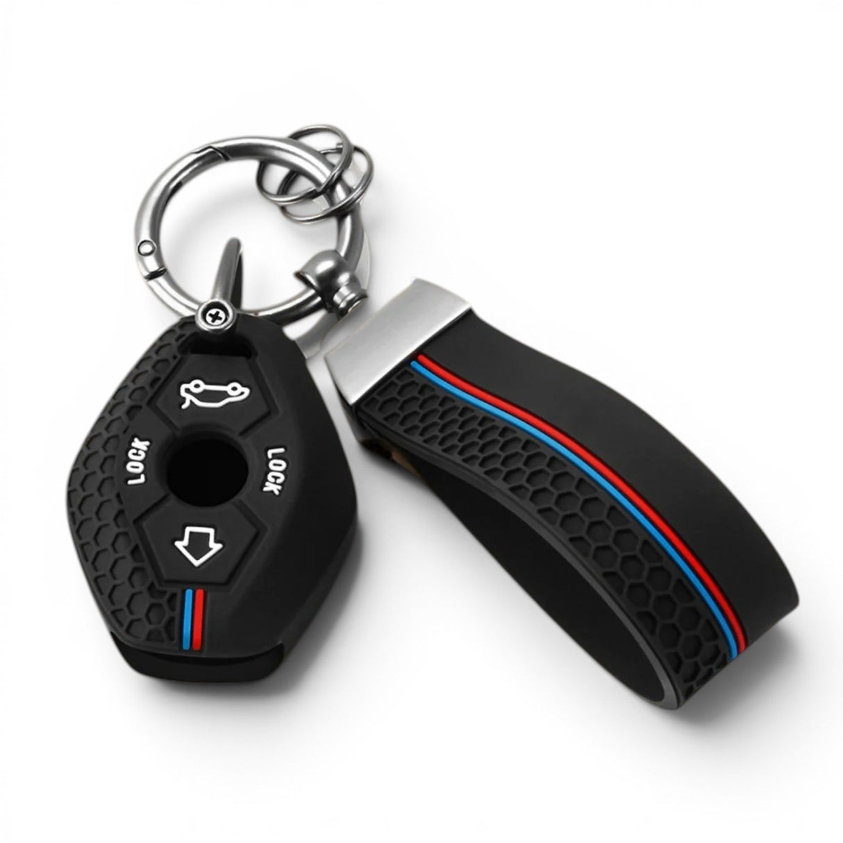 Silicone BMW Key Case & Key Chain – Soft Protective Key Fob Cover