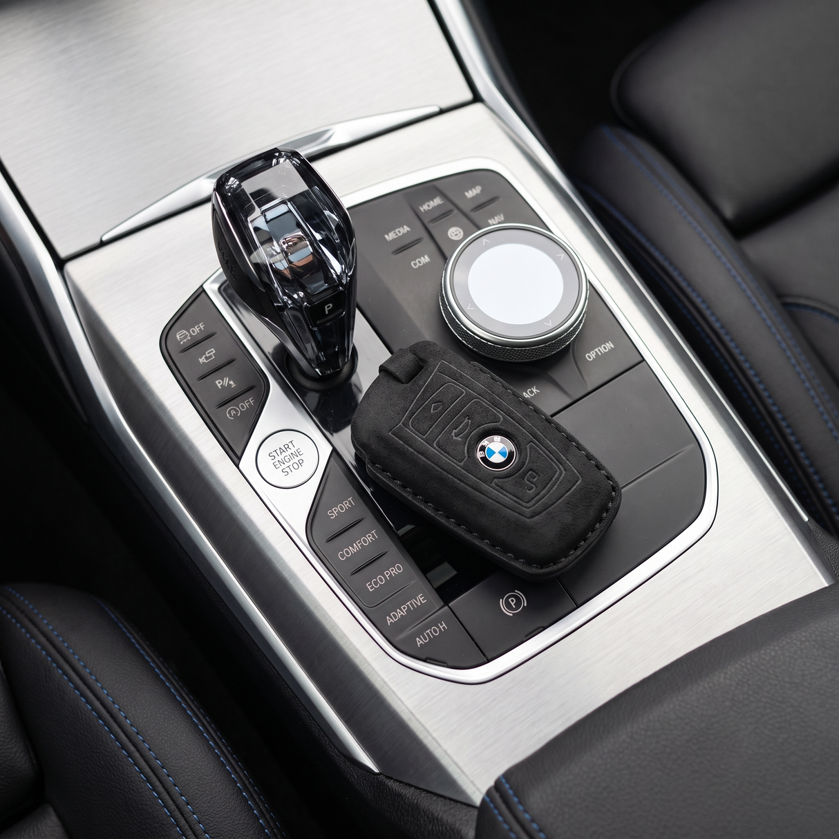 Alcantara BMW Key Case and Key Chain – Protective Key Fob Cover Euro Premium Parts