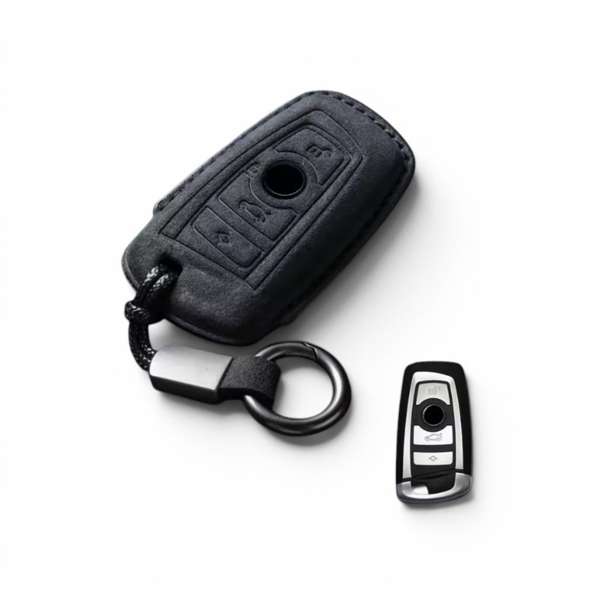 Alcantara BMW Key Case and Key Chain – Protective Key Fob Cover