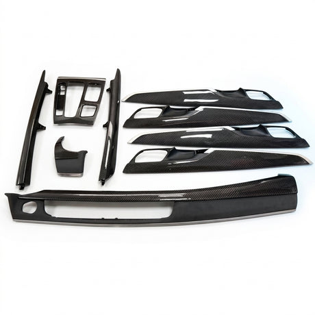 BMW X6 F16 Carbon Fiber Interior Trim - 2014 to 2019 BMW > Replacement Trims Euro Premium Parts Dashboard Door Trims & Center Console (x8)