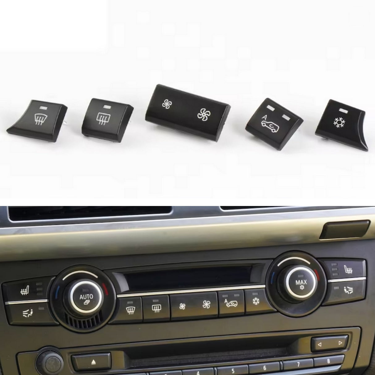 AC & Driving Modes Buttons Replacement Kit for BMW X5 E70 (2006 - 2013)