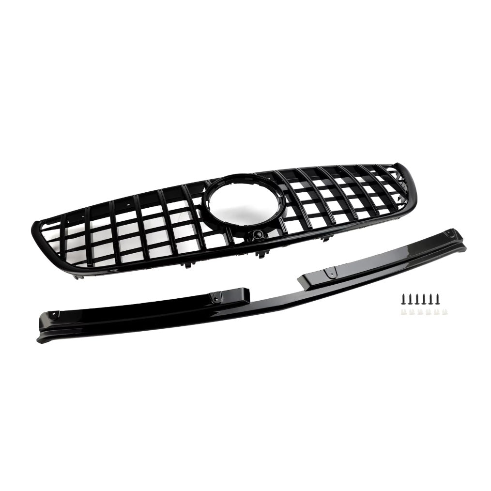 Black Front Panamericana GTR grille for Mercedes V-Class W447 (2014 to 2022) Mercedes > Grilles Euro Premium Parts