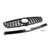 Black Front Panamericana GTR grille for Mercedes V-Class W447 (2014 to 2022) Mercedes > Grilles Euro Premium Parts