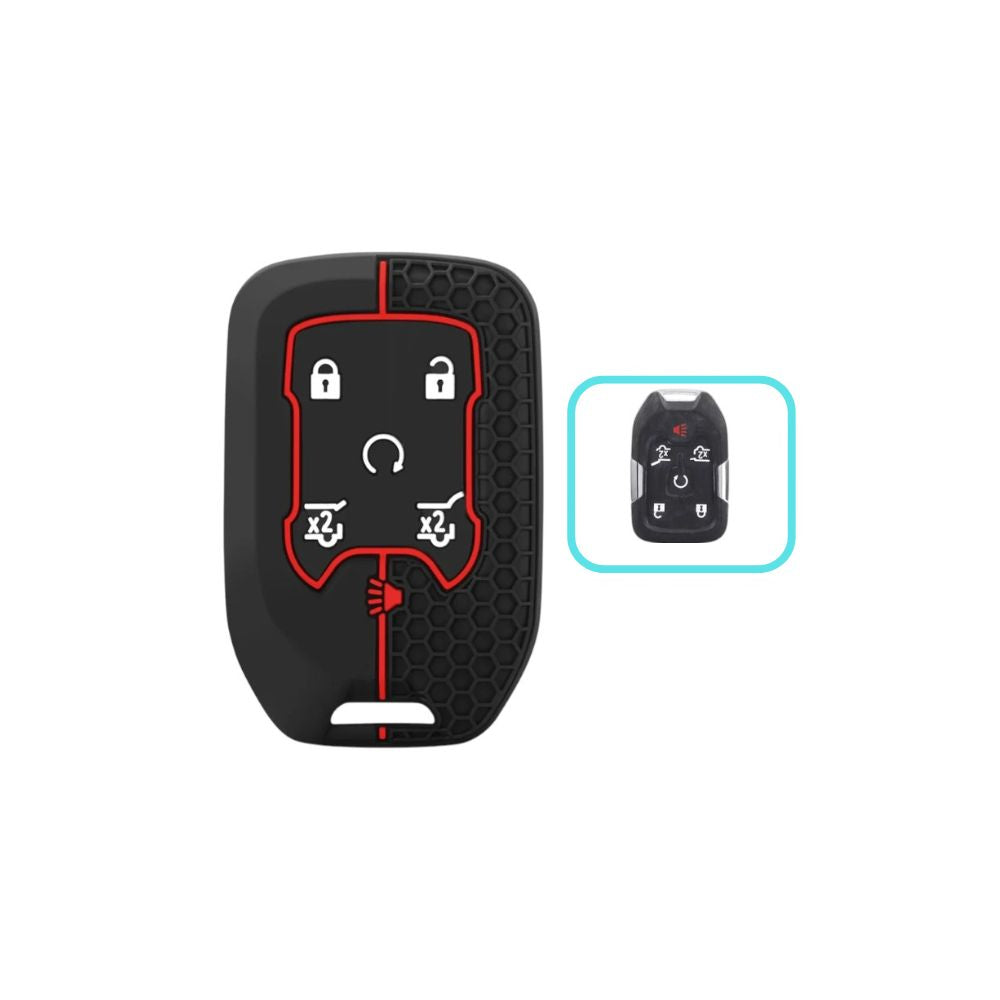 Silicon Chevrolet Key Case – Protective Key Fob Cover For Chevrolet Silverado Camaro Cruze Malibu Tahoe