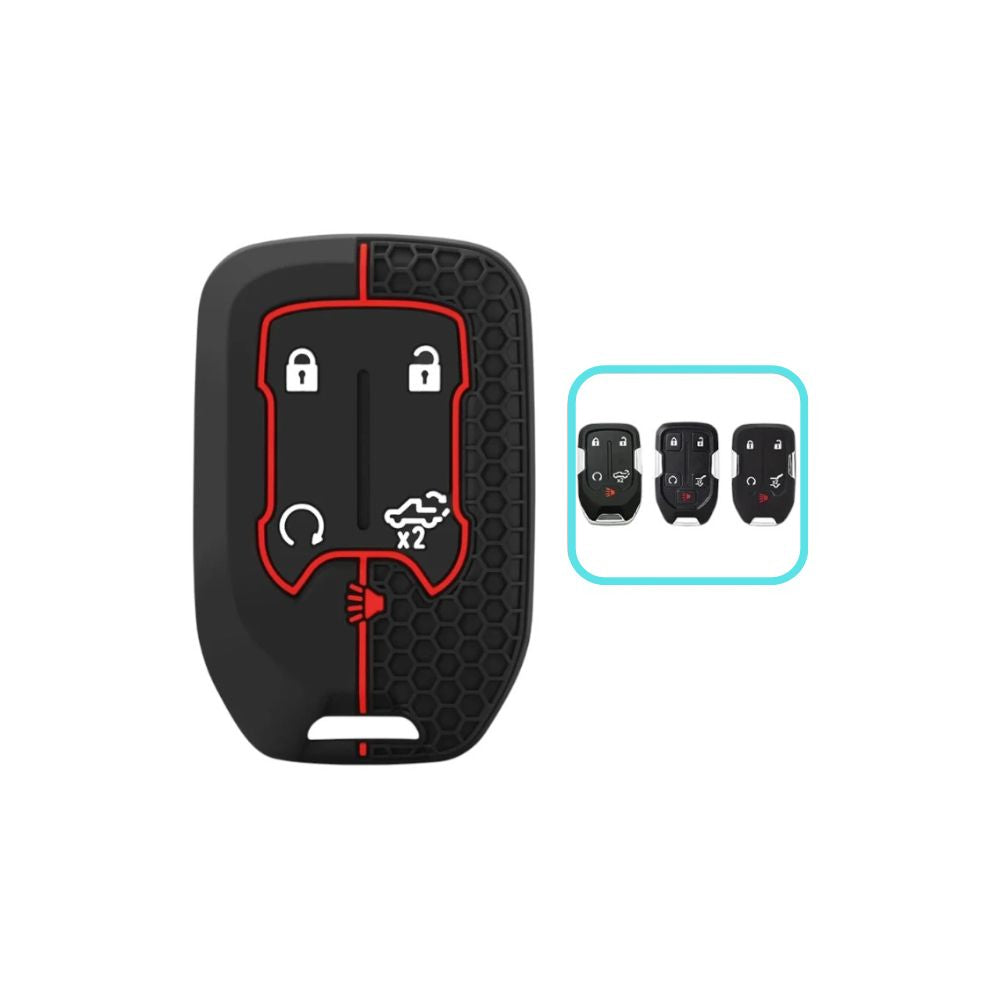 Silicon Chevrolet Key Case – Protective Key Fob Cover For Chevrolet Silverado Camaro Cruze Malibu Tahoe