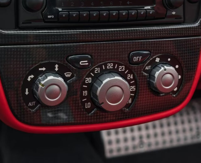 Sticky Buttons Restoration Service for Ferrari F430 Coupe/Spider (2004 to 2009) Euro Premium Parts Climate Control (Knobs ; Buttons & Inner Pannel)