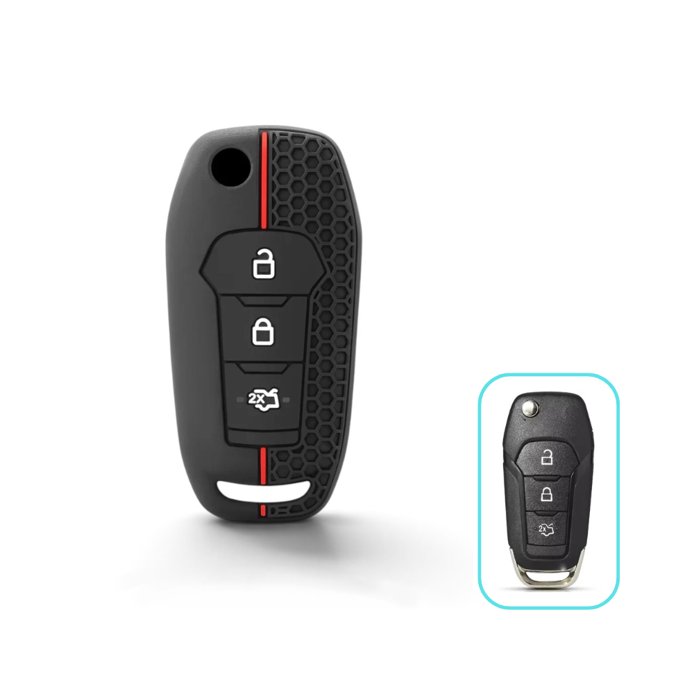 Silicon Ford Key Case – Protective Key Fob Cover For Ford F150 F250 Fusion Focus Edge Mustang
