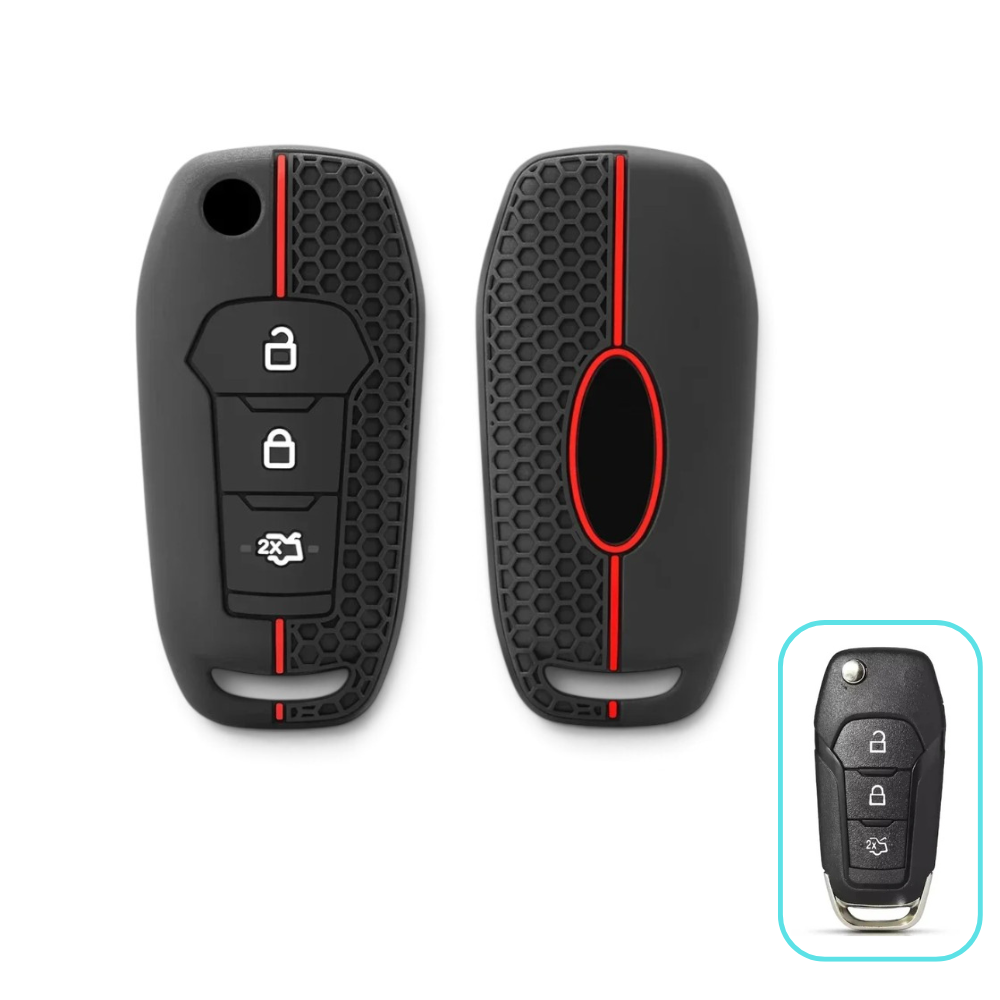 Silicon Ford Key Case – Protective Key Fob Cover For Ford F150 F250 Fusion Focus Edge Mustang