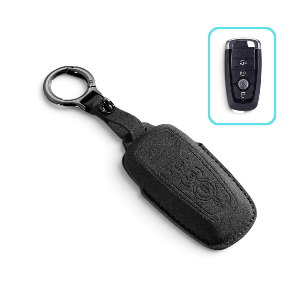 Alcantara Ford Key Case – Protective Key Fob Cover For Ford F150 F250 Fusion Focus Edge Mustang