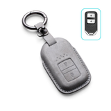 Alcantara Honda Key Case and Key Chain – Protective Key Fob Cover Civic Jazz Fit Odyssey Accord CR-V HR-V