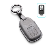 Alcantara Honda Key Case and Key Chain – Protective Key Fob Cover Civic Jazz Fit Odyssey Accord CR-V HR-V