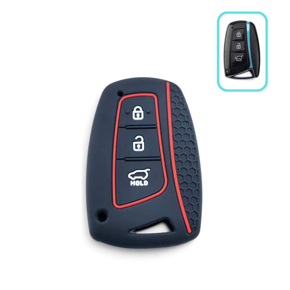 Silicon Hyundai Key Case – Protective Key Fob Cover For I20 I30 SantaFe IX45 Genesis