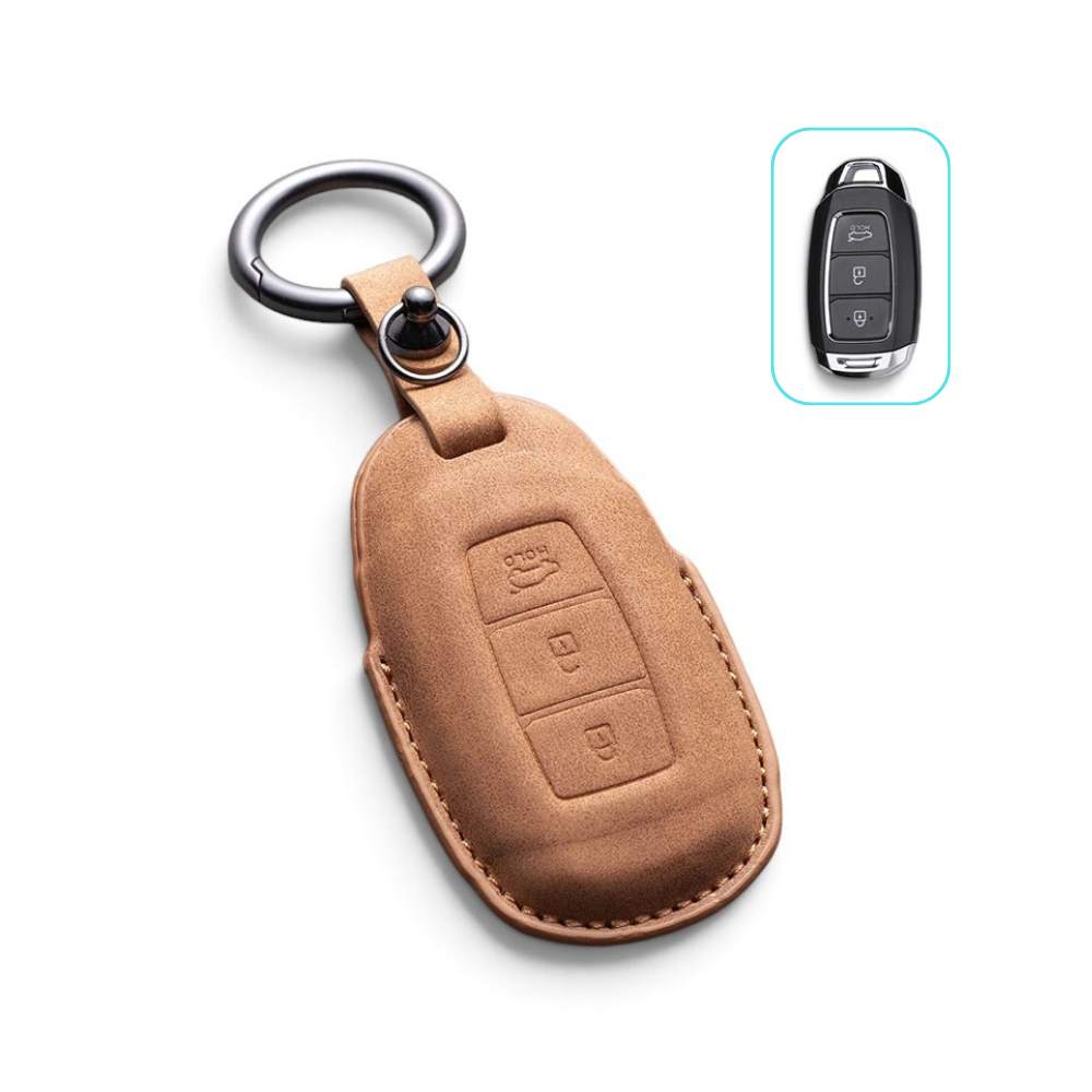 Alcantara Hyundai Key Case and Key Chain – Protective Key Fob Cover
