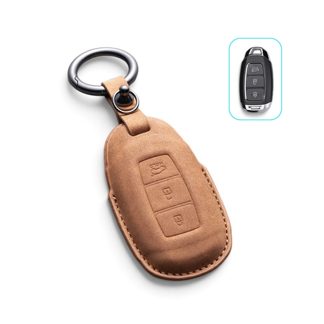 Alcantara Hyundai Key Case and Key Chain – Protective Key Fob Cover