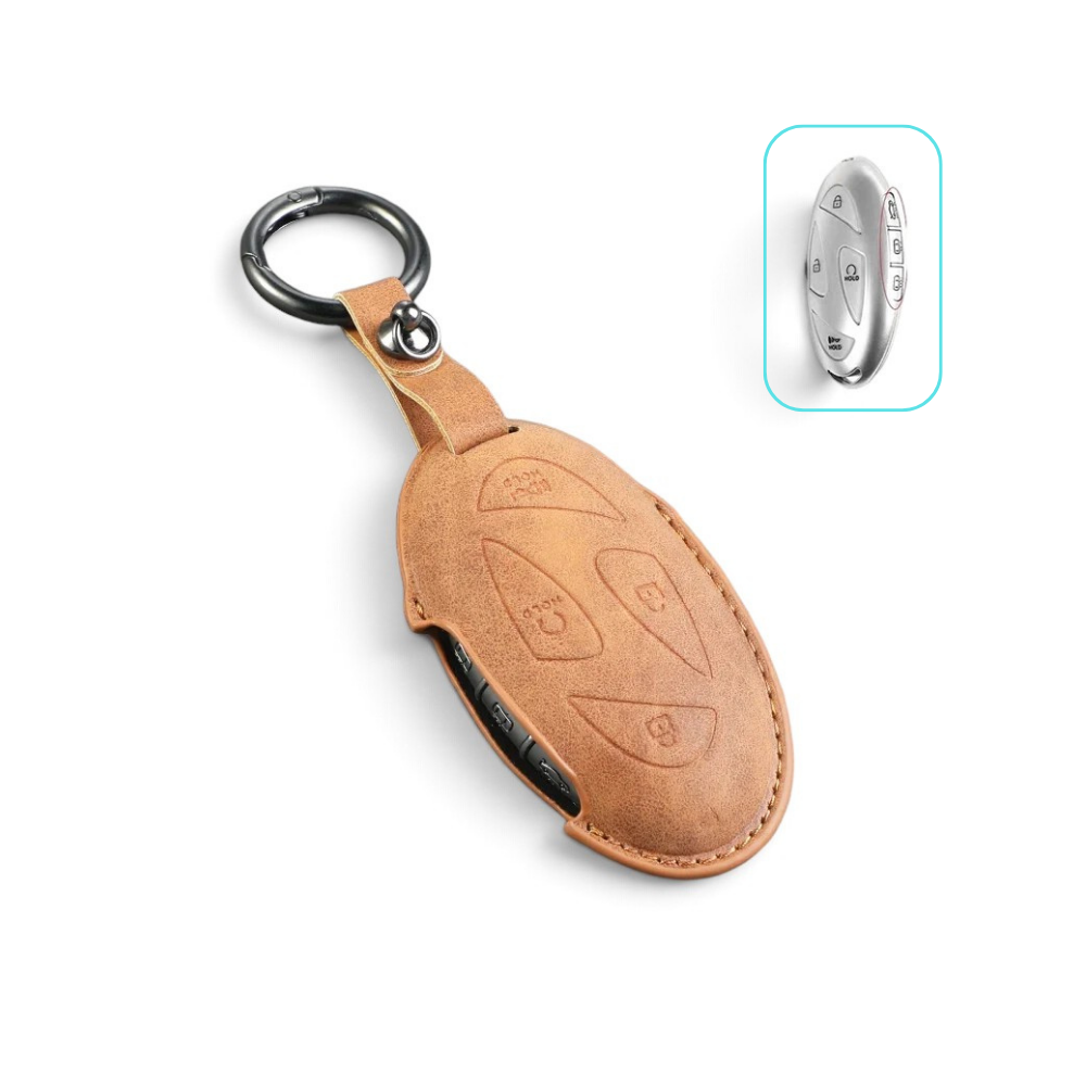 Alcantara Hyundai Key Case and Key Chain – Protective Key Fob Cover