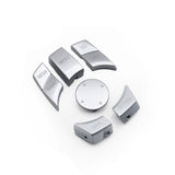 iDrive control buttons replacement kit for BMW 6 Series E63 (2004 - 2011) BMW Euro Premium Parts Silver Top left "MEDIA", Bottom right "MAP"