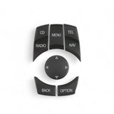 iDrive control buttons replacement kit for BMW 6 Series E63 (2004 - 2011) BMW Euro Premium Parts Black Top left "CD", Bottom right "NAV"