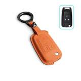 Alcantara Chevrolet Key Case and Key Chain – Protective Key Fob Cover Key Cases Euro Premium Parts Tan 4 Buttons