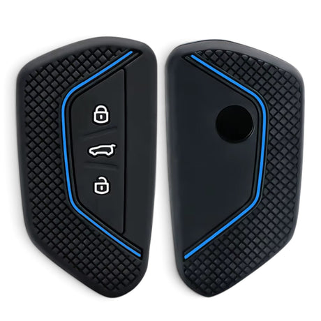 Silicon Volkswagen Key Case – Protective Key Fob Cover For VW Key Cases Euro Premium Parts Blue New-Generation Key